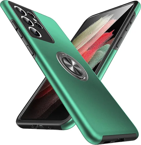 Vista 20 de Anqrp Funda para Samsung Galaxy A53 con soporte de anillo, color negro