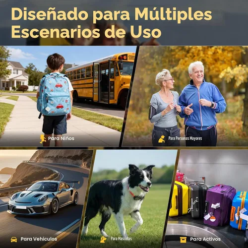 Vista 2 de QuadTrack - Rastreador GPS oculto para vehículos, niños y activos