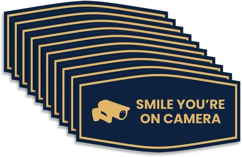 Vista 50 de Fancy Smile You're On Camera Letrero (negro) - Mediano (1 unidad)