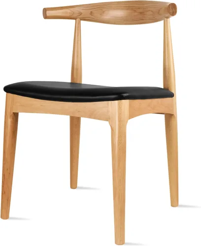 Vista 6 de 2xhome sillón de brazos estilo Eames, Madera Noble Natural