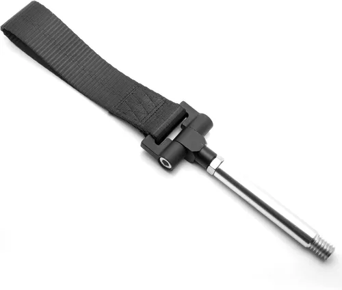 Vista 2 de Xotic Tech - Adaptador de orificio de remolque estilo JDM negro con correa de remolque compatible con Lexus es CT RC RX GS ISF
