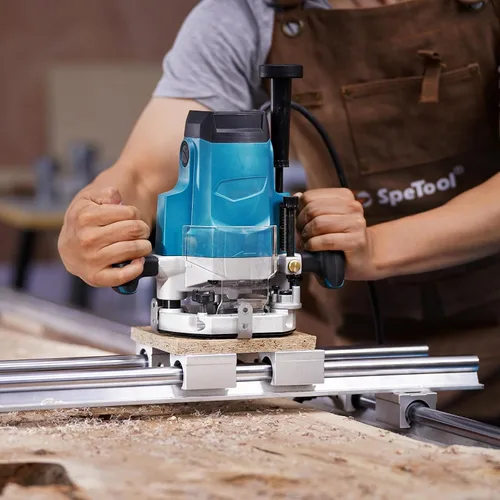 Vista 6 de SpeTool CNC Spoilborad Surfaing Router Bit 1" Diámetro de corte 2+2 Flautas con 1/4" Shank Router Planificación Dado Limpieza Cepilladora Bit