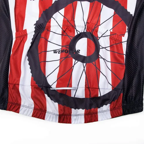 Vista 13 de Weimostar Hombre Ciclismo Jersey Manga Corta Bicicleta Ropa Multicolor Diamante