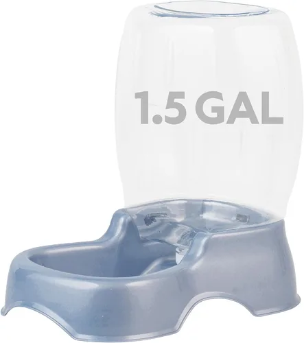 Vista 11 de Petmate Pet Cafe Dispensador de agua por gravedad para gatos y perros, cuenco de agua para gatos y perros, fabricado en Estados Unidos, 0.75 AZUL