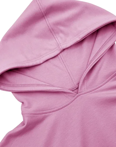 Vista 5 de PRETTODAY Sudadera con capucha de gran tamaño para mujer, sudadera casual de manga larga, color liso, suelta