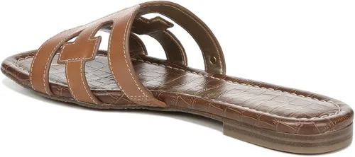 Vista 11 de Sam Edelman Bay Granite - Sandalia plana de cuero sin cordones con punta abierta color verde granito 10