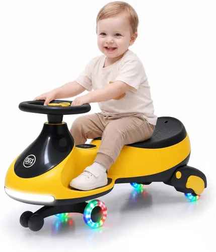 Vista 8 de Garvee Coche eléctrico de 12 V para niño pequeño,Coche oscilante 2 en 1 con Verde