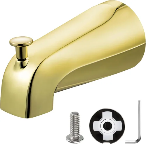 Vista 10 de Enhon Boquilla deslizante para bañera con desviador, compatible con la norma estadounidense 8888026.002, grifo de bañera de baño, se adapta a 1/2
