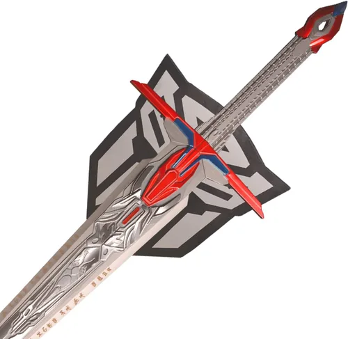 Vista 3 de OptimusPrime - Espada de anime para cosplay, hecha a mano, acero inoxidable, espada de película forjada a mano