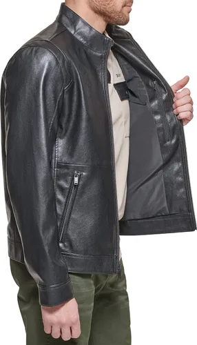 Vista 6 de Dockers Chaqueta Racer de cuero sintético The Dylan para hombre