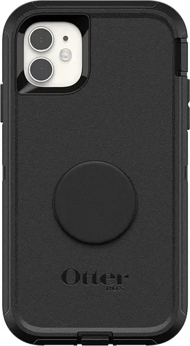 Vista 2 de OtterBox + Pop Defender Series - Funda para iPhone 11 y iPhone XR, diseño no minorista, color negro