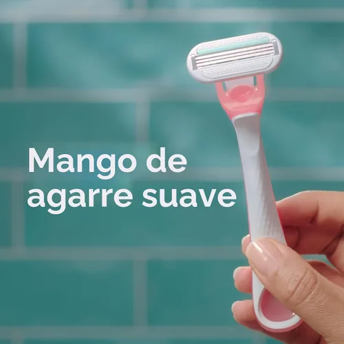 Vista 7 de Gillette Venus Sensitive - Maquinillas de afeitar desechables para mujer, paquete individual de 3 maquinillas de afeitar
