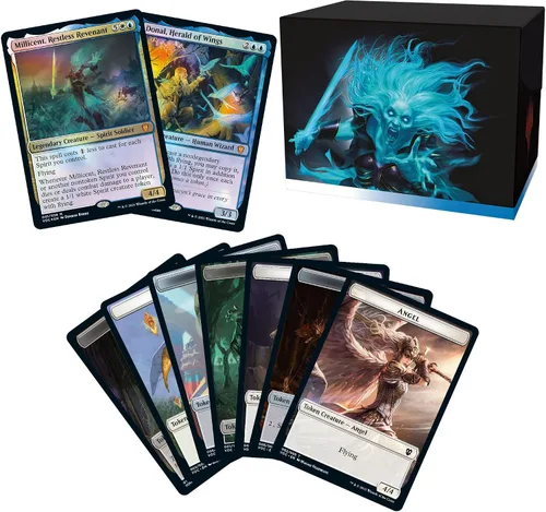 Vista 2 de Magic: The Gathering Innistrad: Crimson Vow Commander Deck – Escuadrón de Espíritus (Blanco-Azul)