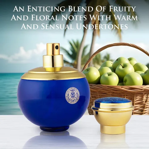 Vista 8 de Verse Deep Blue for Women EDP 3.4 fl oz - Acuerdos florales, afrutados y amaderados - Notas superiores de manzana, grosella negra y trébol aroma