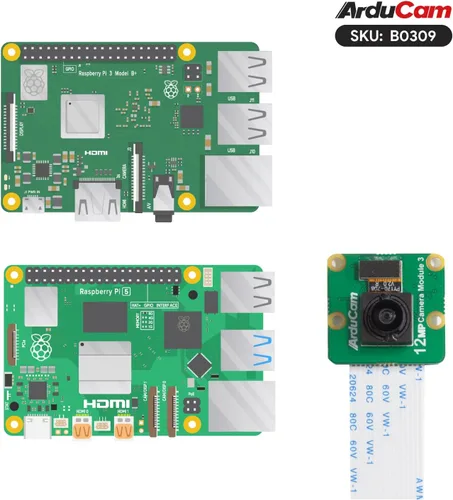 Vista 5 de Arducam para Raspberry Pi Camera Module 3, 12MP IMX708 102 ° (H) Cámara HDR de enfoque fijo gran angular para Raspberry Pi 5, 4/4B, 3/2/Zero W