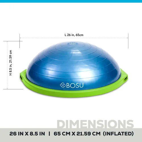 Vista 7 de Bosu - El entrenador de equilibrio original de 26 pulgadas de diámetro, equipo de gimnasio en casa