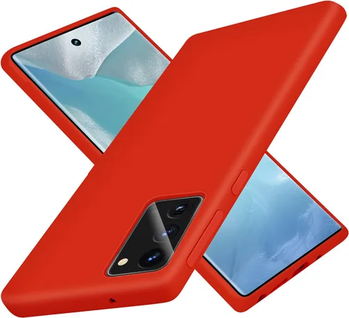 Vista 9 de Funda de silicona líquida compatible con Galaxy Note 20, protección de cuerpo completo de goma de gel a prueba de golpes para Galaxy Note 20 de 6.7