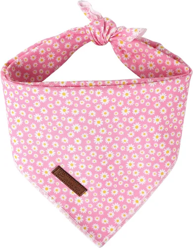 Vista 47 de Bandana de verano para mascotas - Bufanda triangular de rejilla de algodón cómoda para cachorros, pañuelo lavable para perros o gatos, niños