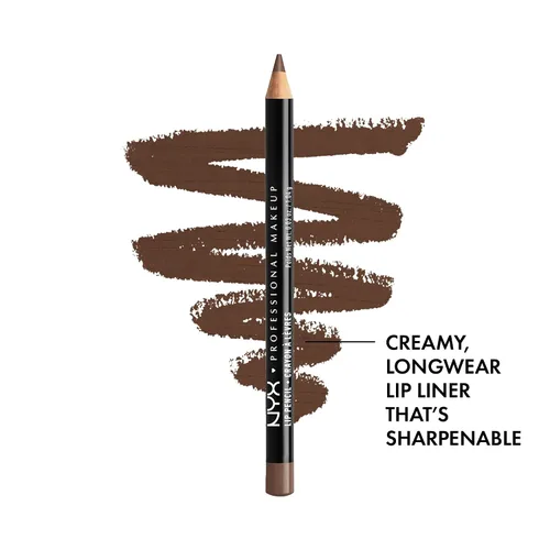 Vista 2 de NYX PROFESSIONAL MAKEUP Lápiz labial delgado (espresso) + brillo de mantequilla (vidrio azucarado, transparente), paquete de 3