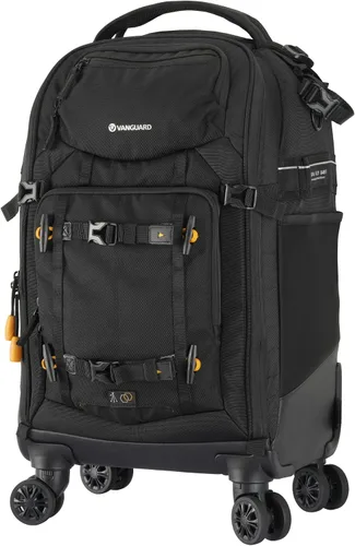 Vista 13 de VANGUARD ALTA FLY 55T G2 DSLR - Mochila convertible para cámara, 8 ruedas giratorias/carretilla, capacidad de 22 litros, capacidad para laptop de 14