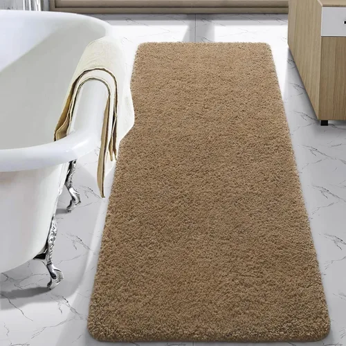 Vista 11 de LOCHAS Alfombra de baño de microfibra antideslizante de 36 x 24 pulgadas Gris