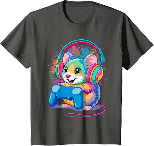 Vista 27 de Mouse Gaming Animal Video Games Funny T-Shirt