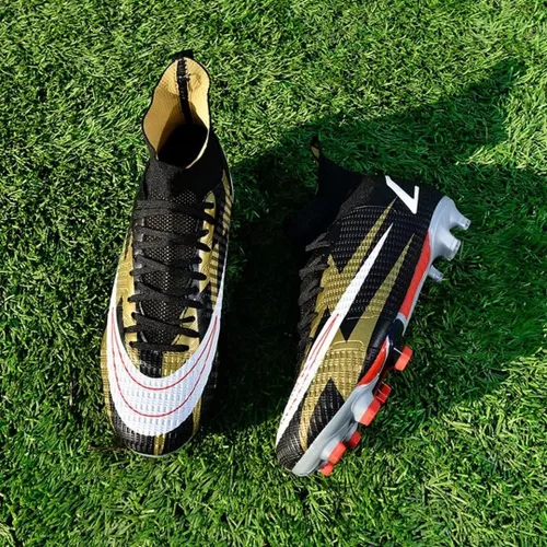 Vista 5 de Tacos de fútbol para hombre y mujer, tenis de fútbol de alta calidad, botas TFFG Spike para adultos