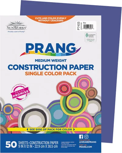 Vista 17 de Prang (Formerly SunWorks) Papel de construcción, naranja, 9 x 12 pulgadas, 50 hojas, (paquete de 2)