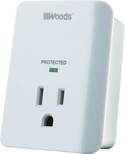 Vista 7 de Southwire Woods - Protector contra sobretensiones - 1 toma de corriente - Protección contra sobretensiones de electrodomésticos 1080J - Luz