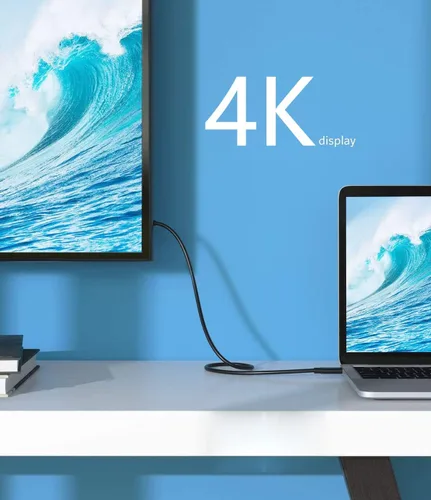 Vista 5 de Akingdleo Cable de monitor externo portátil, USB 3.1 USB 3.1 USB C 100 W de carga rápida, salida de video de 4K a 60 Hz, compatible con ASUS