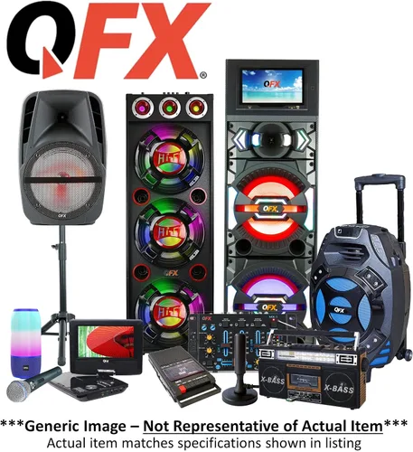 Vista 3 de QFX Micrófono dinámico para instrumentos, conector XLR (M-158), negro