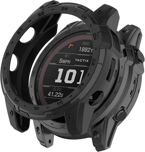 Vista 7 de TenCloud Tactix 7 Fundas de reloj compatibles con Garmin tactix 7/tactix 7 Pro Funda protectora resistente a los arañazos para Garmin Tactix 7 Pro