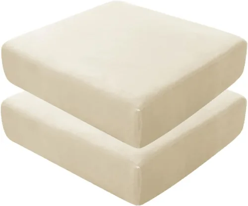 Vista 42 de Fundas de asiento de terciopelo ultra suave, fundas de cojín de asiento suave SOFE fundas de sofá con parte inferior elástica lavable funda