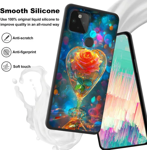 Vista 366 de Funda delgada para Google Pixel 4 XL, funda delgada de silicona de TPU suave a prueba de golpes para Google Pixel 4 XL, astronauta Galaxy
