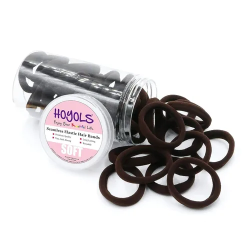 Vista 12 de Bandas pequeñas para el cabello sin costuras, liga para coleta que no daña de 4 cm (10 colores muilt)