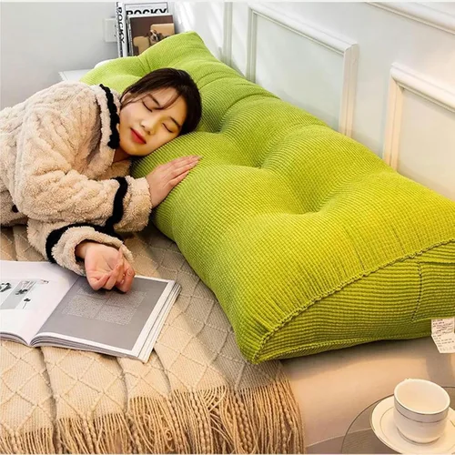 Vista 6 de Triangular Headboard Pillow Bed Wedge Pillow Large Reading Pillow Comfortable Lumbar Bed Pillow Reading Backrest Cushion with Removable Washable