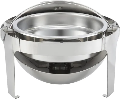 Vista 3 de Winco Madison - Chafer de acero inoxidable con tapa enrollable, 6 cuartos de galón