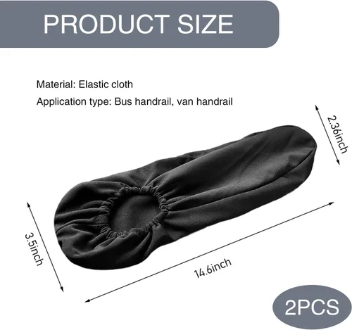 Vista 2 de Pack-2 Funda para reposabrazos de asiento delantero de automóvil, cómoda funda protectora para reposabrazos, funda elástica para reposabrazos