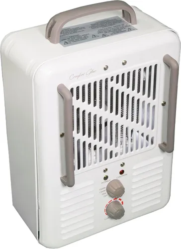 Vista 3 de Comfort Glow EUH341 Milkhouse Style Calentador eléctrico 5,200 Btu, blanco, longitud: 7 pulgadas, ancho: 10,25 pulgadas, altura: 15,5 pulgadas