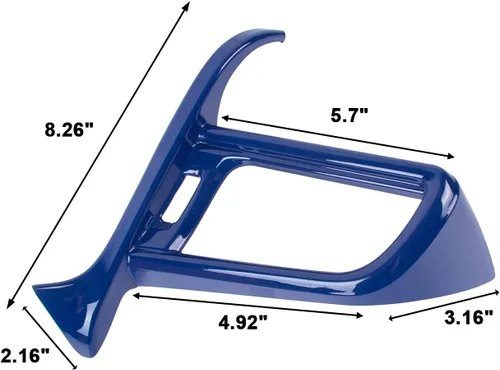 Vista 6 de Xotic Tech - Cubierta de salida de aire para salpicadero de aire, lado izquierdo del conductor, color azul, compatible con Camry 2018-2024