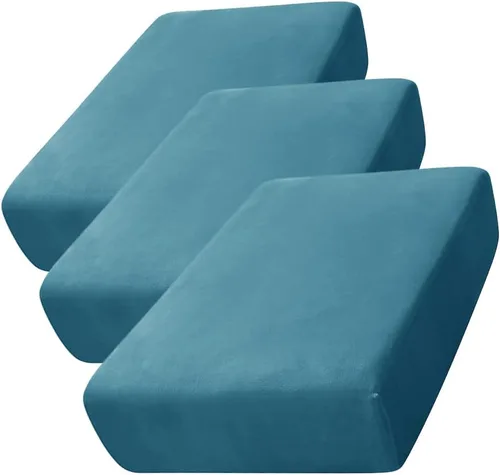 Vista 57 de CONRUSER Funda de cojín elástica de terciopelo suave, funda de cojín de felpa de terciopelo suave, fundas de sofá, protector de muebles con parte