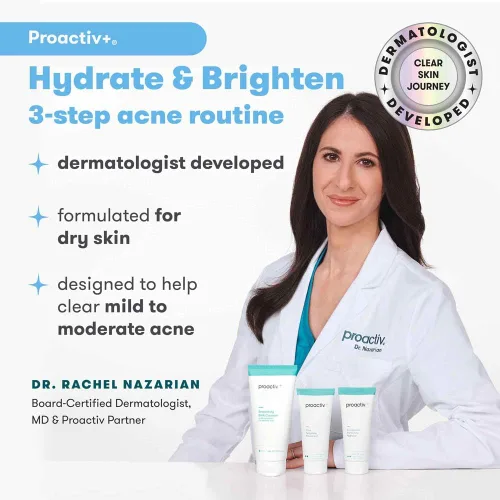 Vista 2 de Proactiv+ Tratamiento avanzado de acné para el cuidado de la piel en 3 pasos – Jabón facial con ácido salicílico, tratamiento para minimizar