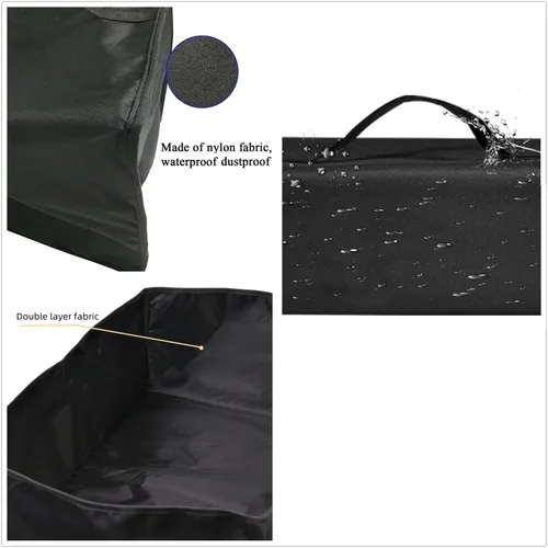 Vista 5 de Cubierta para freidora profunda, resistente al agua, compatible con freidora eléctrica OVENTE de 2 litros FDM2201BR/FDM2201CO (negro)