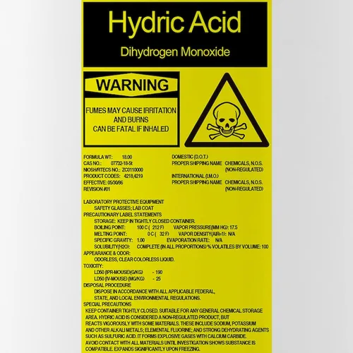 Vista 2 de CafePress Botella de agua de acero inoxidable con ácido hídrico, 1 botella de agua de acero inoxidable de 1.0L (34 oz)