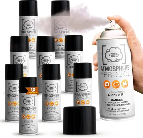 Vista 14 de Atmosphere Aerosol - Paquete de 2 aerosoles de niebla/niebla para fotografía, alternativa segura y portátil a máquina de niebla pequeña – Creador