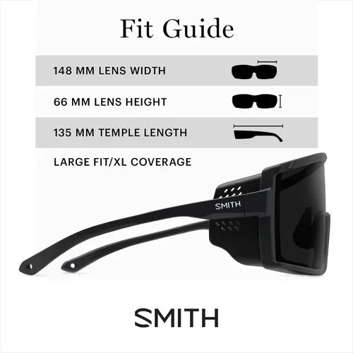 Vista 3 de SMITH Pursuit Sunglasses – Shield Performance Sports Sunglasses with Removable Side Shields for Skiing & More–For Men & Women