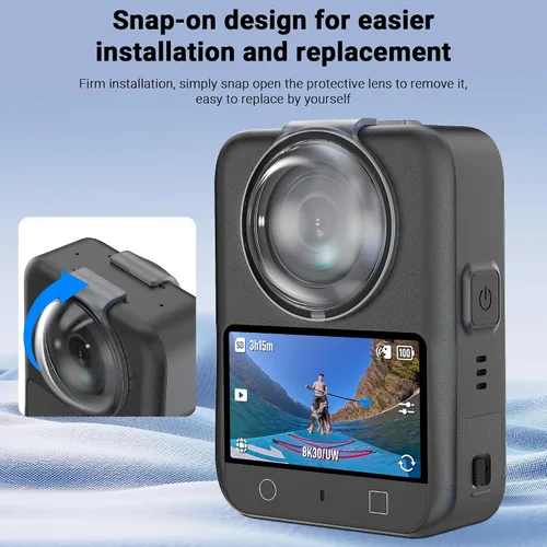 Vista 2 de CYNOVA Osmo 360 Protector de lente para accesorios DJI Osmo 360 – Funda protectora de PC con 95% de transmisión de luz, antiarañazos y a prueba