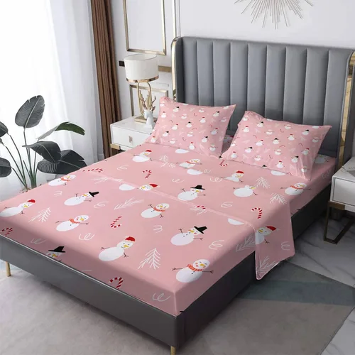 Vista 10 de Sábanas de Navidad tamaño individual – Sábanas de cama a rayas rojas y verdes, microfibra suave, bolsillo profundo, sábanas y fundas de almohada
