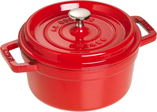 Vista 31 de Staub olla de hierro cocotte redonda de 6-1/4 cuartos de galón, Albahaca