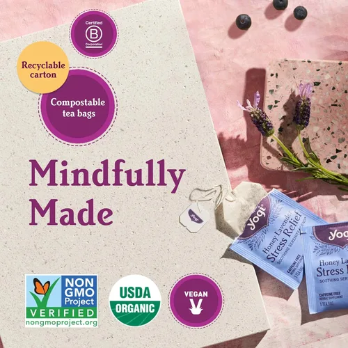 Vista 8 de Yogi Tea - Caja de regalo Yogi Favorites (paquete de 6) – DeTox, té verde arándanos Slim Life, hora de acostarse, miel Chai, miel y lavanda alivio